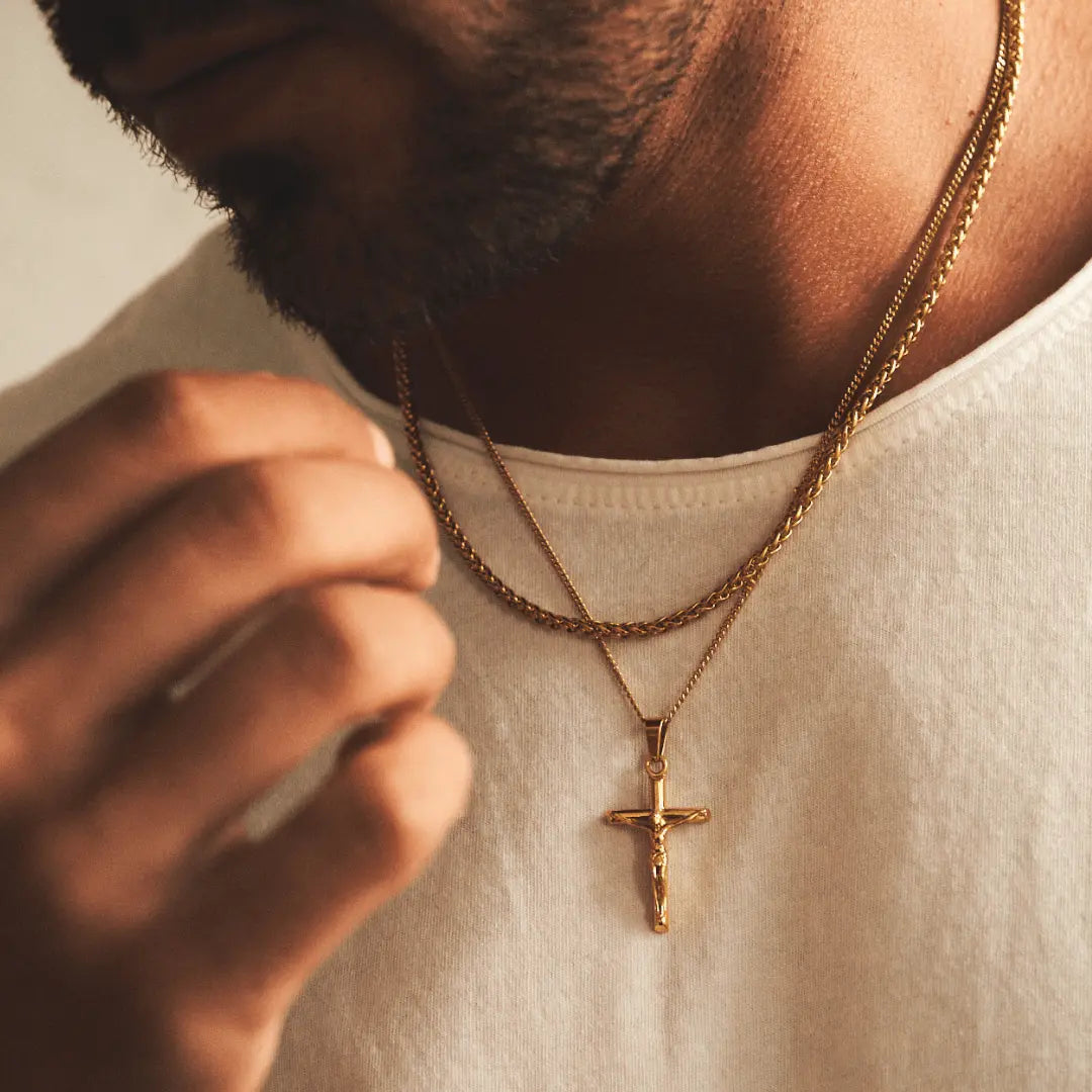 Crucifix Set (Gold) -- DVVX CHAINS