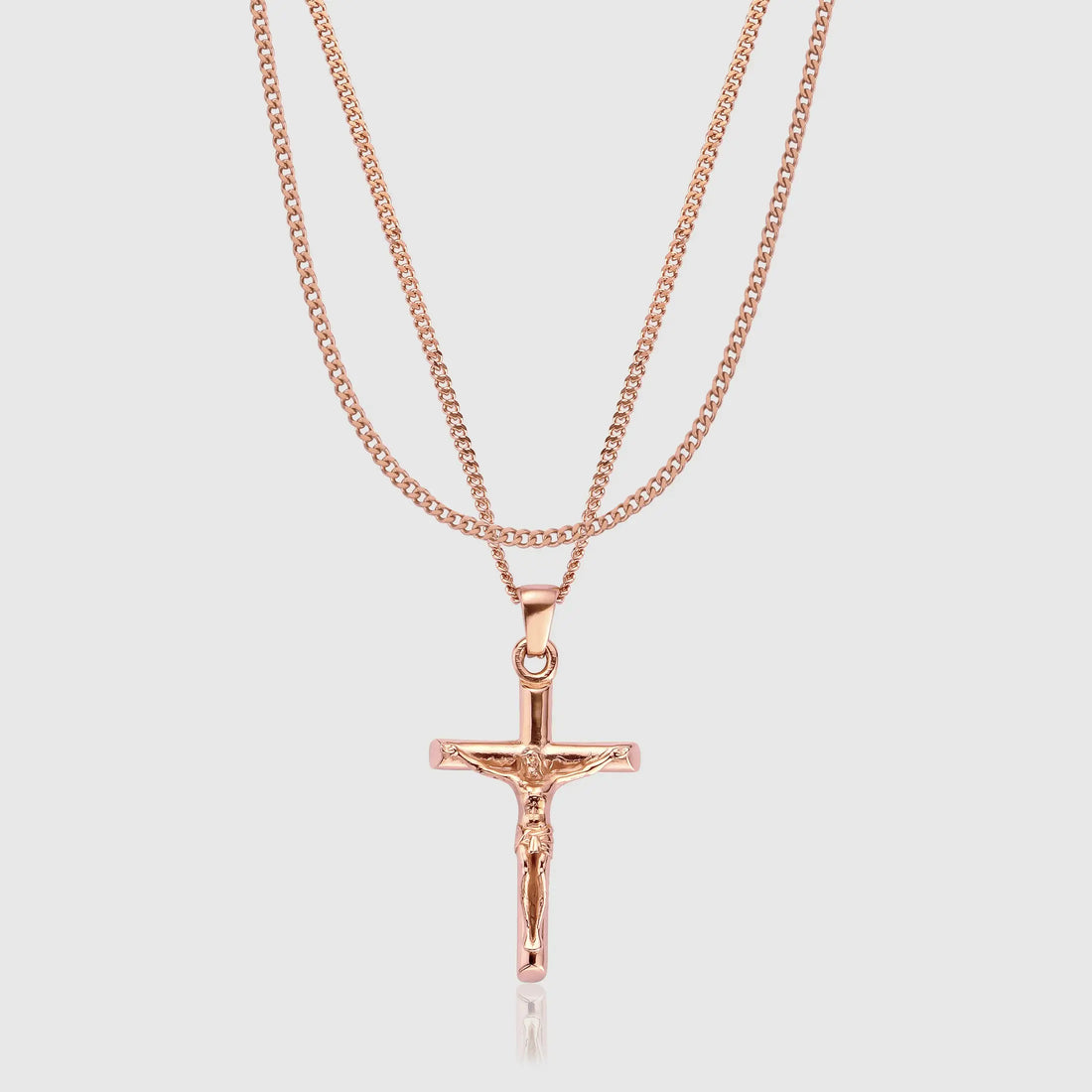 Crucifix and Connell Set (Rose Gold) -- DVVX CHAINS