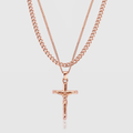 crucifix-and-cuban-set-rose-gold