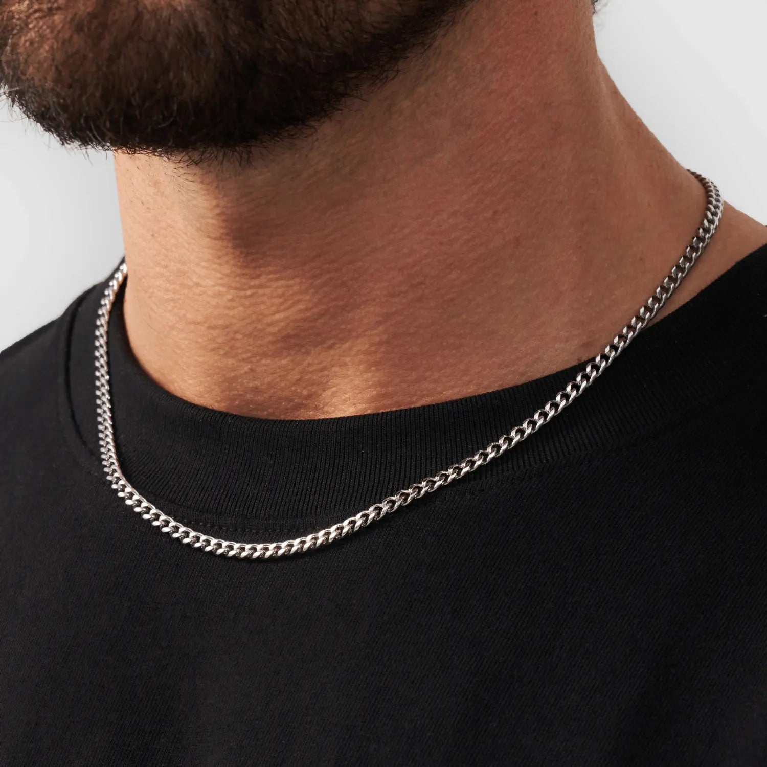 Cuban 4mm Set (Silver) -- DVVX CHAINS