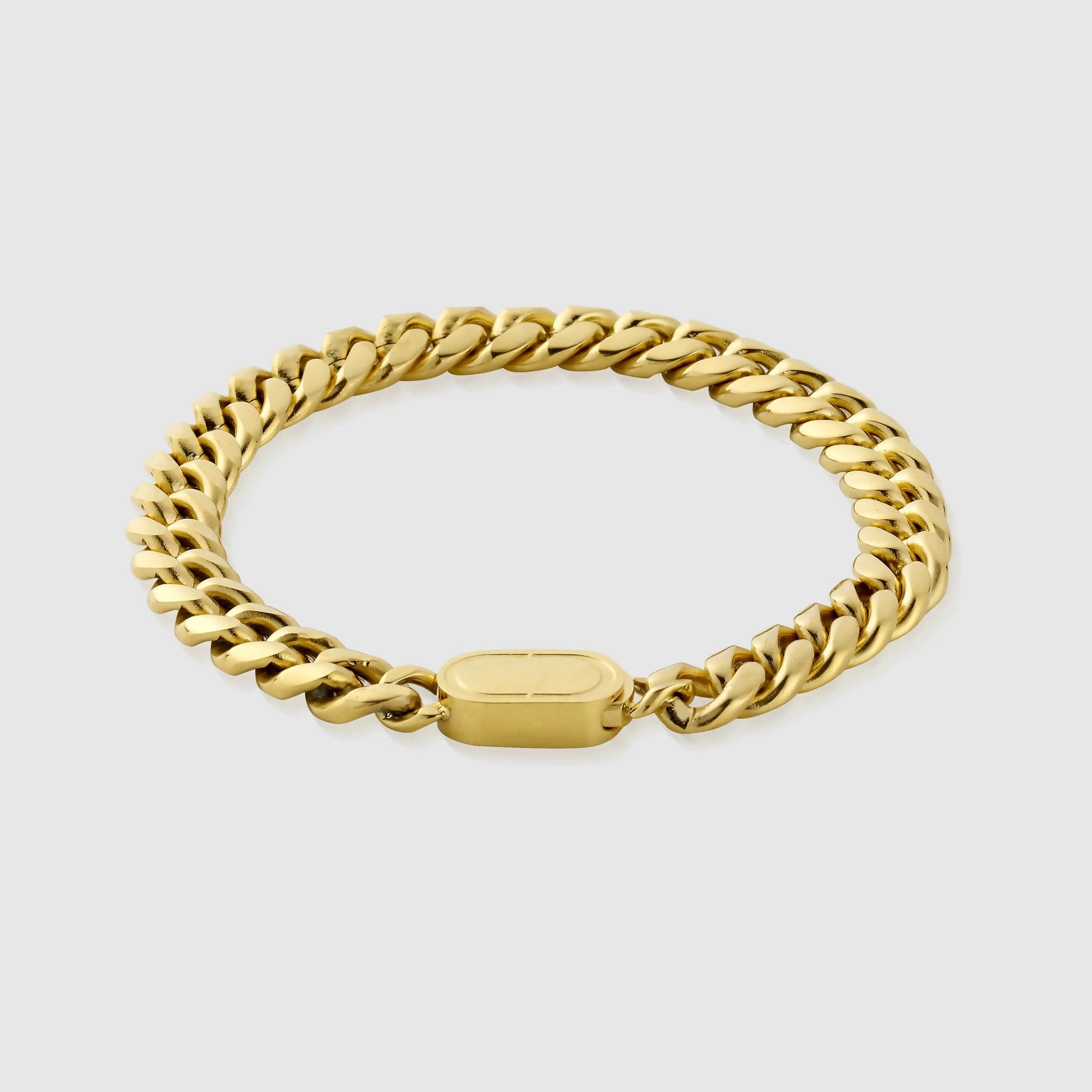 Cuban Bracelet (Gold) 8mm -- DVVX CHAINS