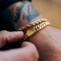 Cuban Bracelet (Gold) 8mm -- DVVX CHAINS