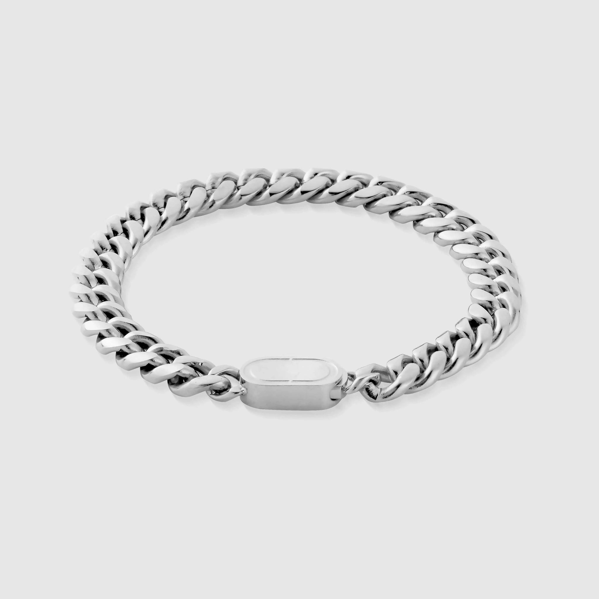 Cuban Bracelet (Silver) 8mm -- DVVX CHAINS