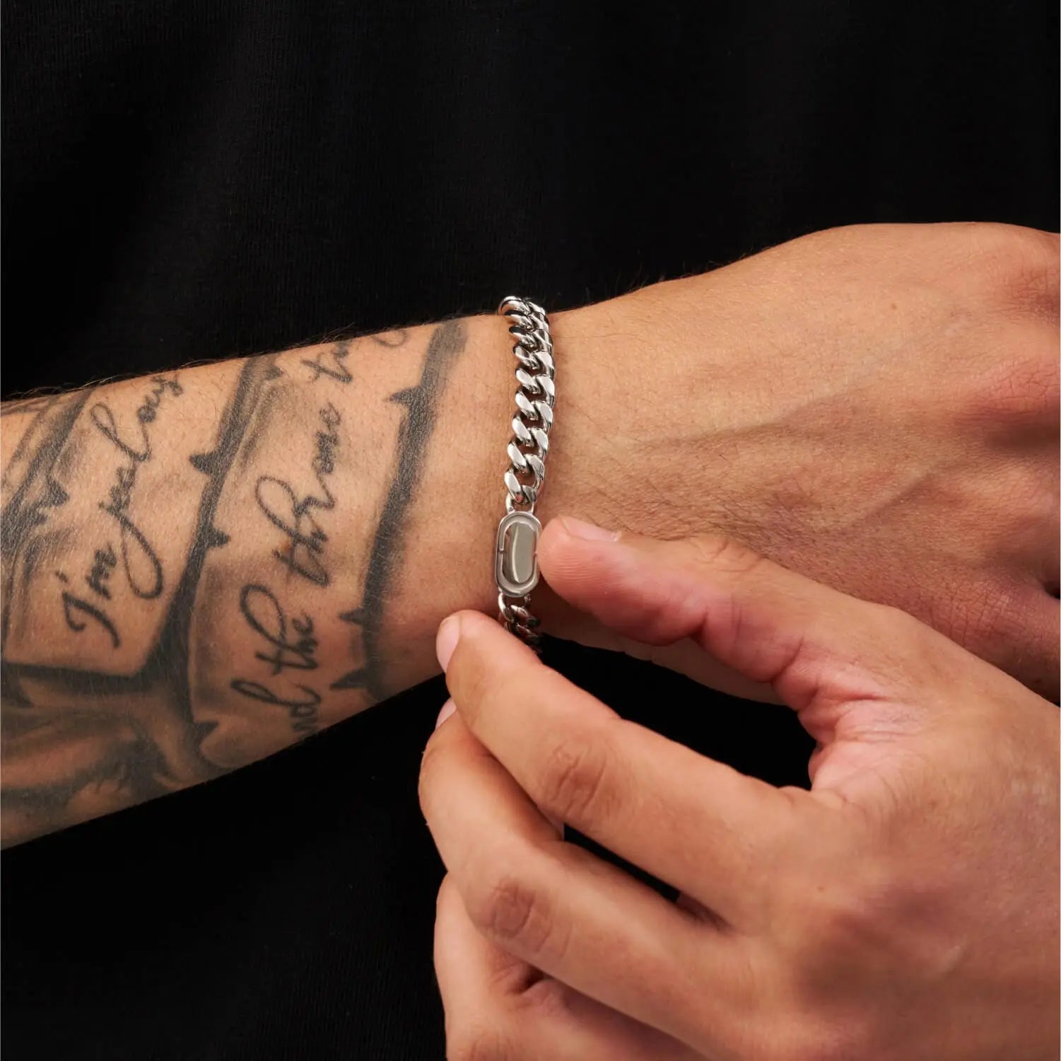 Cuban Bracelet (Silver) 8mm -- DVVX CHAINS