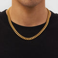 Cuban Link Chain (Gold)  8mm -- DVVX CHAINS