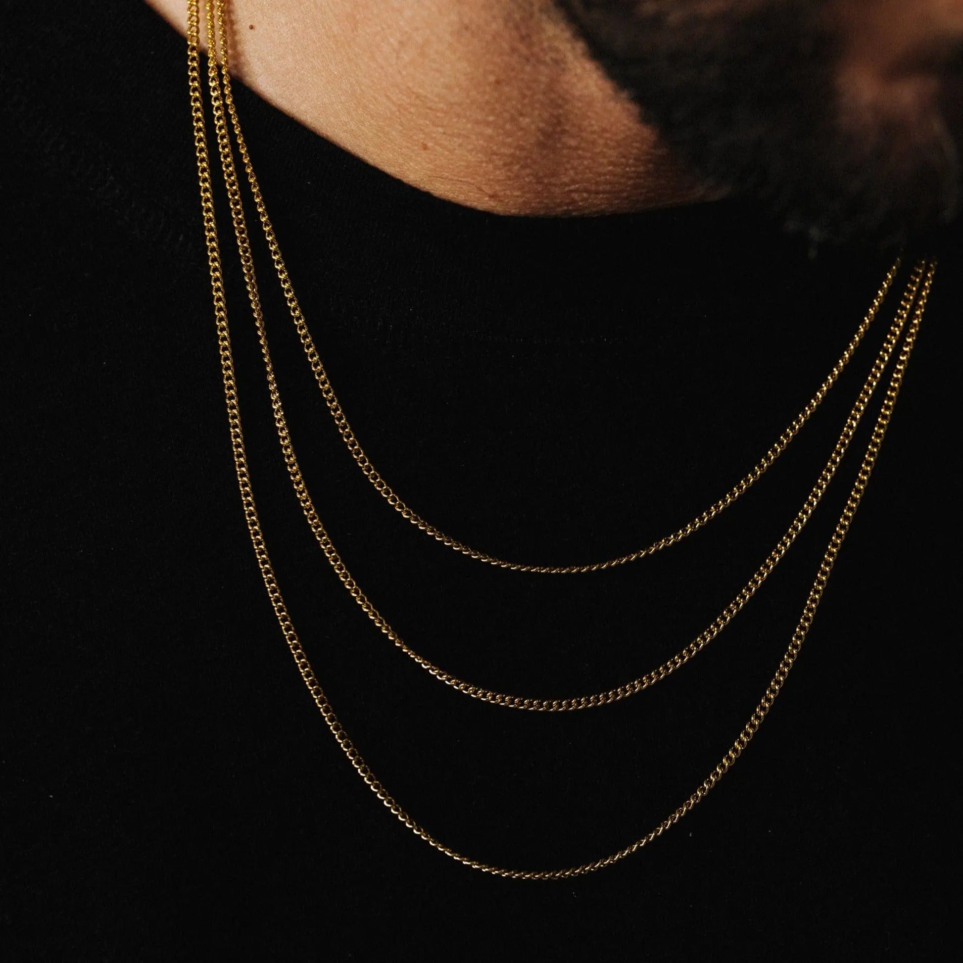 Cuban (Gold) 2mm -- DVVX CHAINS