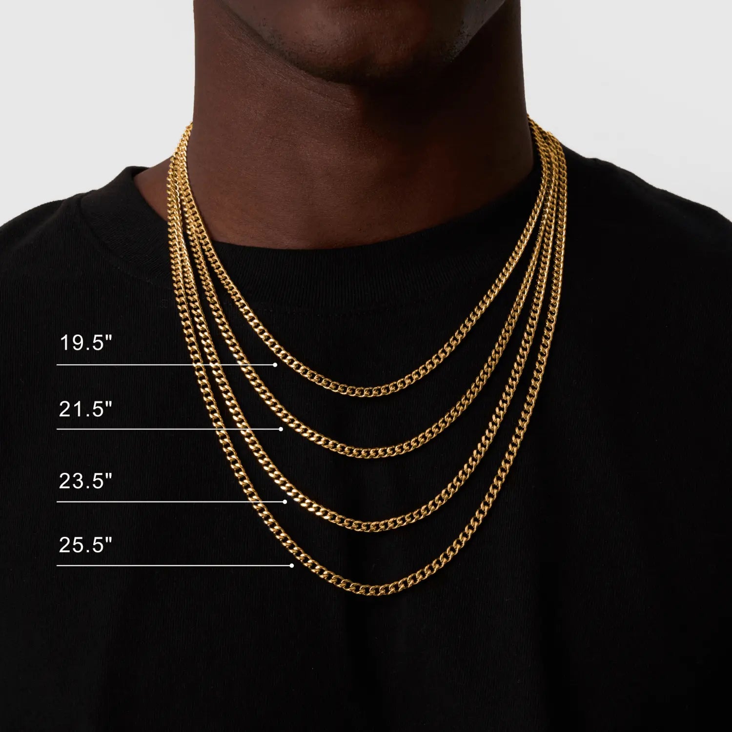 Cuban (Gold) 4mm -- DVVX CHAINS