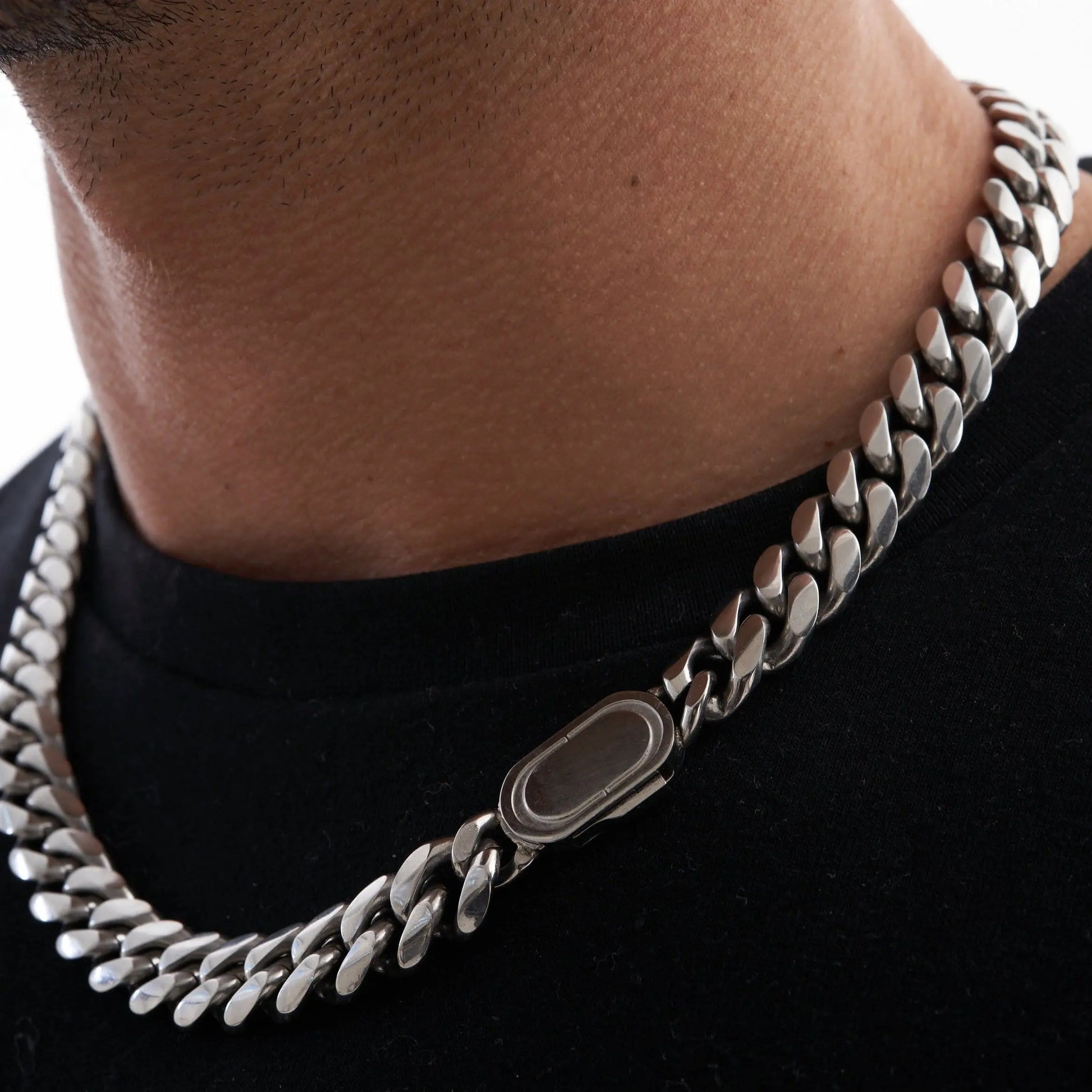 Cuban (Silver) 12mm -- DVVX CHAINS