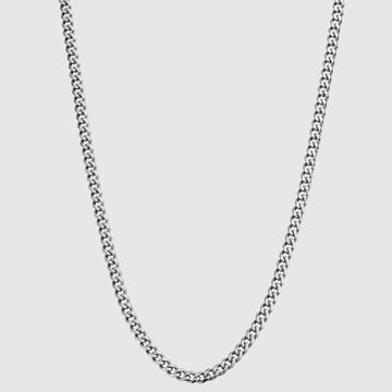 Cuban (Silver) 4mm -- DVVX CHAINS