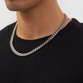 Cuban (Silver) 8mm -- DVVX CHAINS