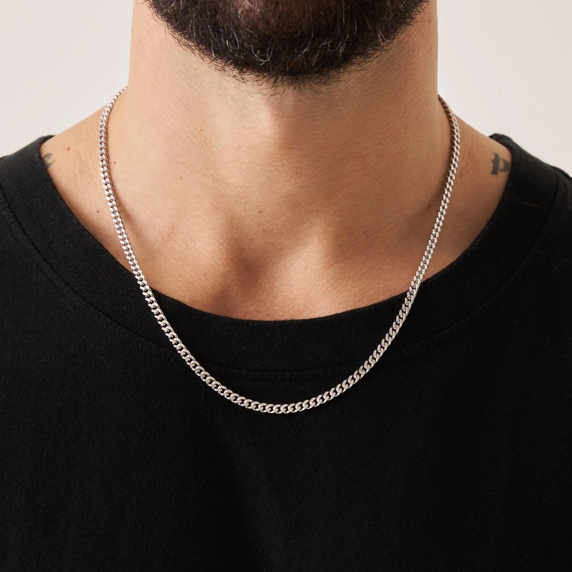 Cuban (Sterling Silver) 4mm -- DVVX CHAINS