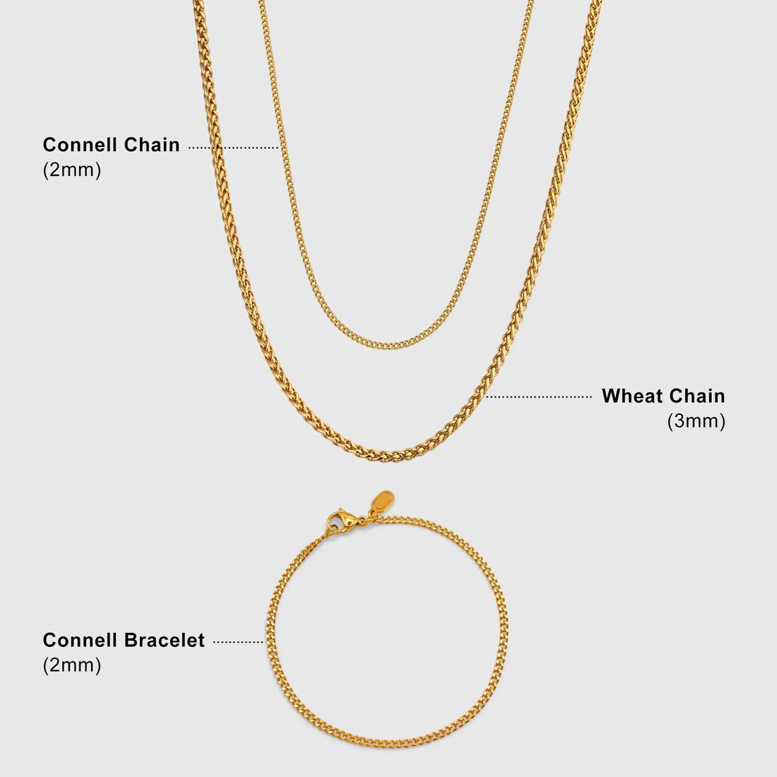 Essential Set (Gold) -- DVVX CHAINS