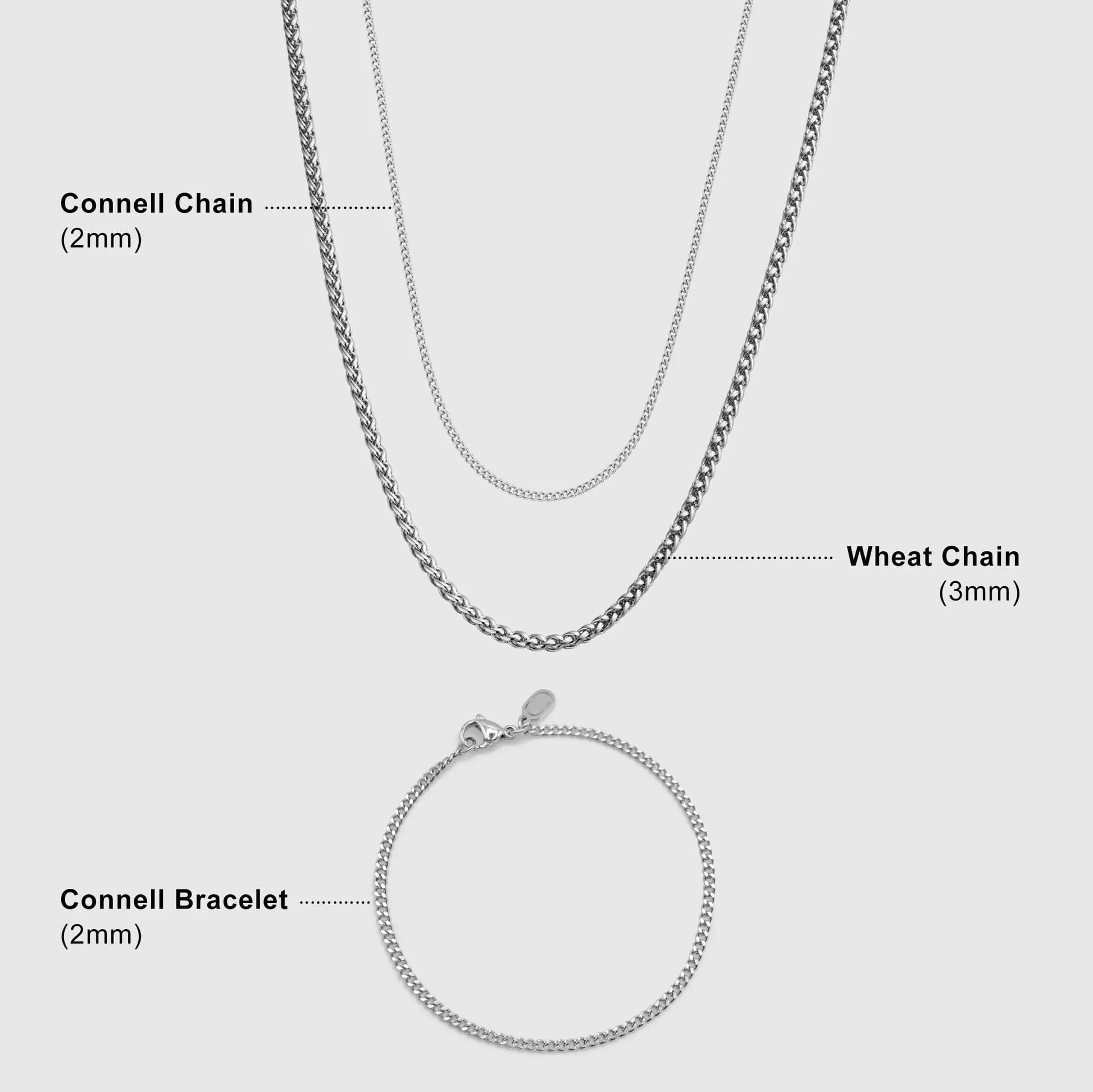 Essential Set (Silver) -- DVVX CHAINS