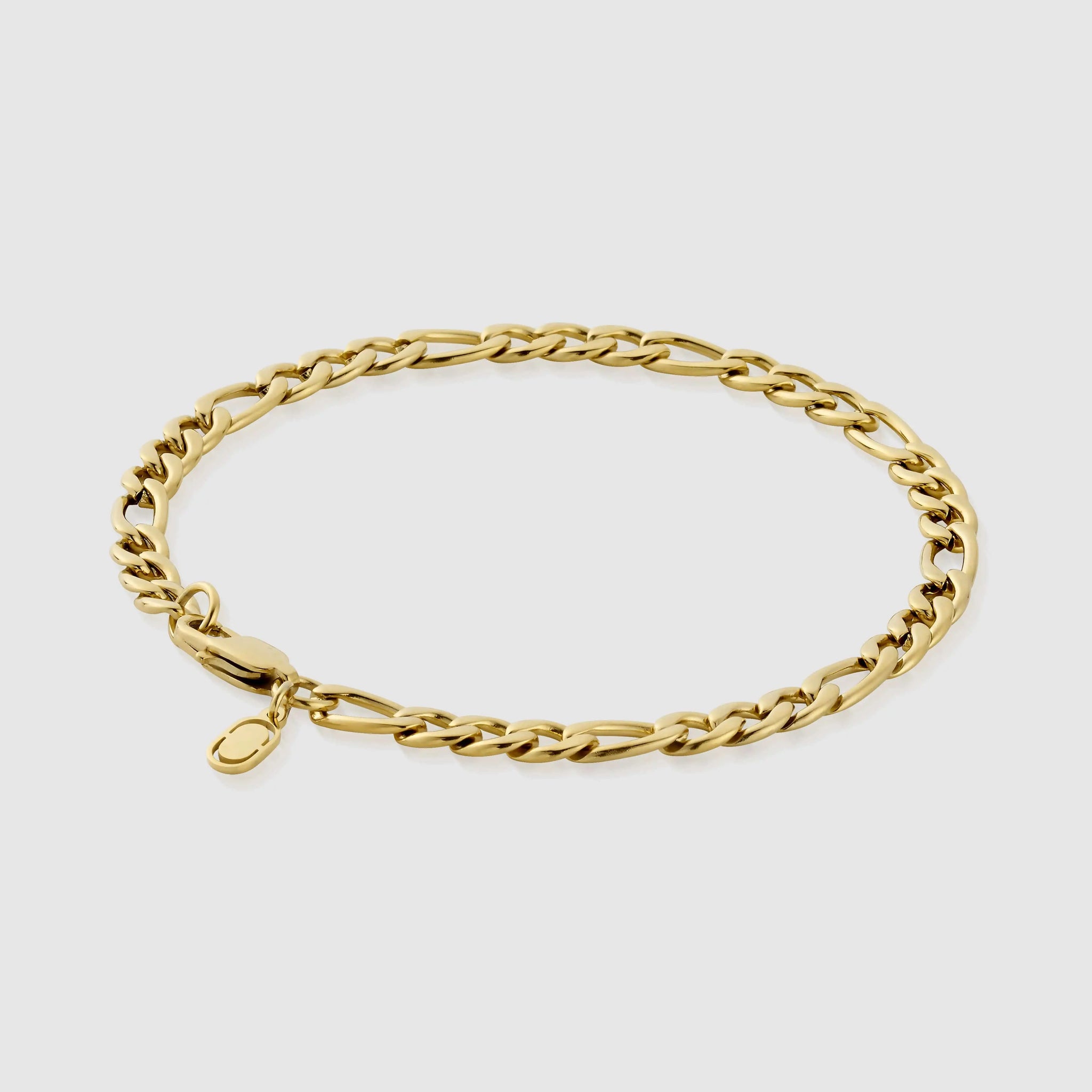 Figaro Bracelet (Gold) 5mm -- DVVX CHAINS