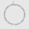 Figaro Bracelet (Silver) 5mm -- DVVX CHAINS