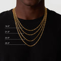 Figaro (Gold) 3mm -- DVVX CHAINS