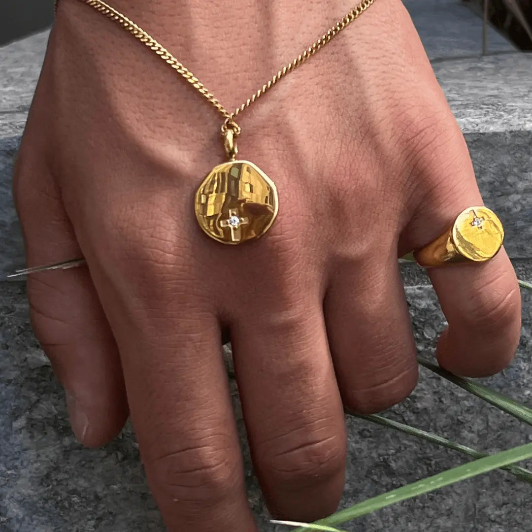 Gold Fate Signet Ring -- DVVX CHAINS