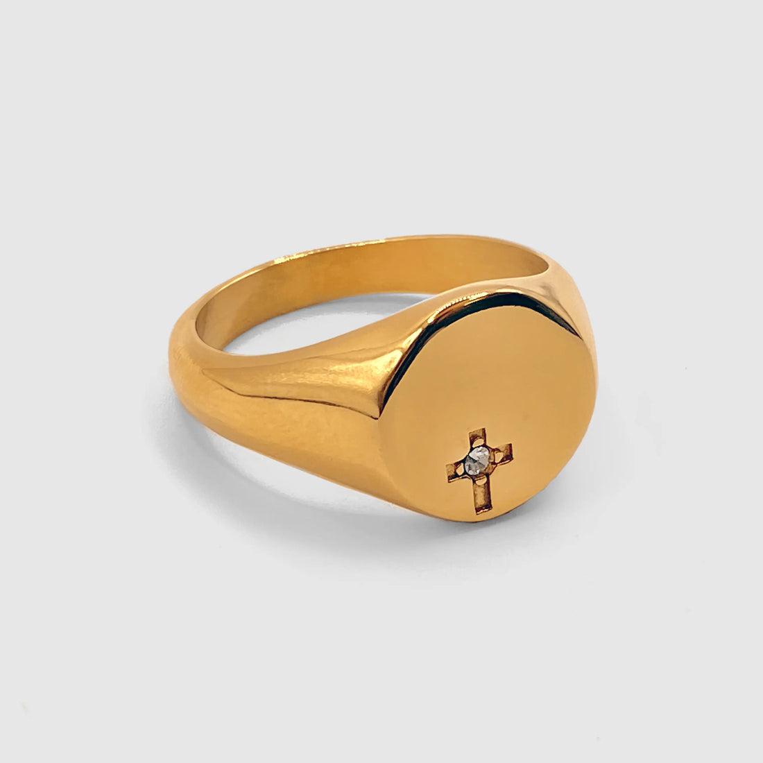 Gold Fate Signet Ring -- DVVX CHAINS