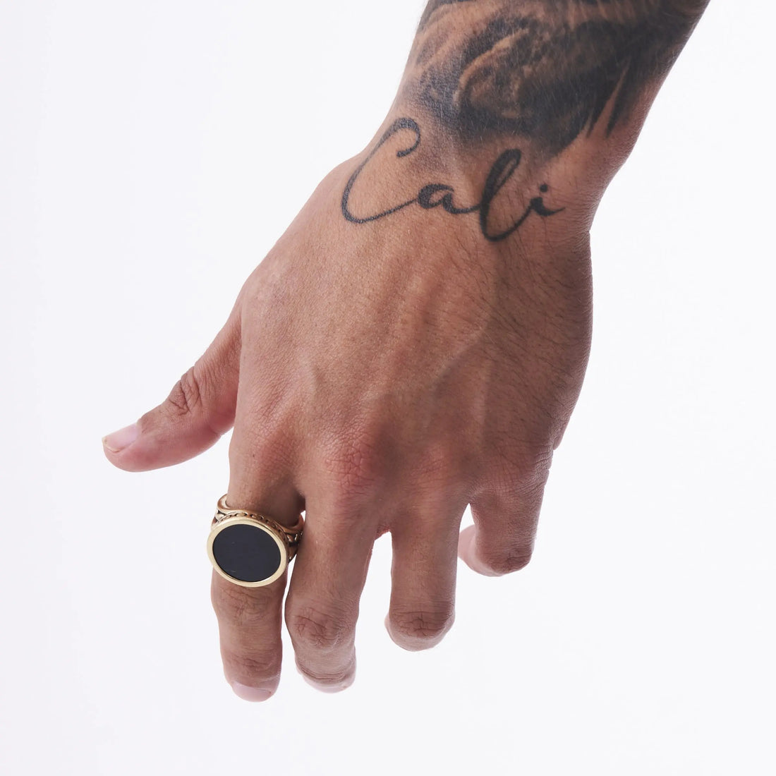 Gold Fleurstone Ring -- DVVX CHAINS