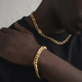 Half Iced Cuban (Gold) 8mm -- DVVX CHAINS