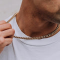 Heavyweight Cuban Chain - Gold 8mm -- DVVX CHAINS