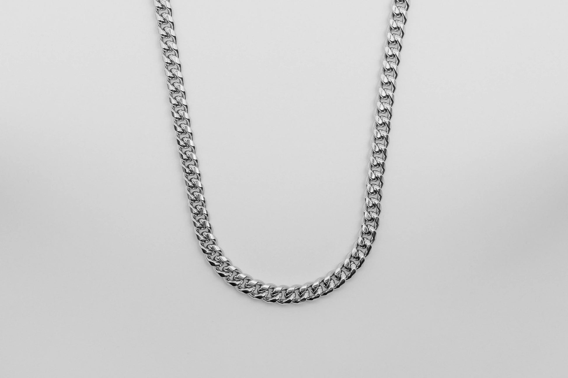 Heavyweight Cuban Chain - Silver 8mm -- DVVX CHAINS