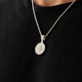 Iced Compass Pendant (Silver) -- DVVX CHAINS