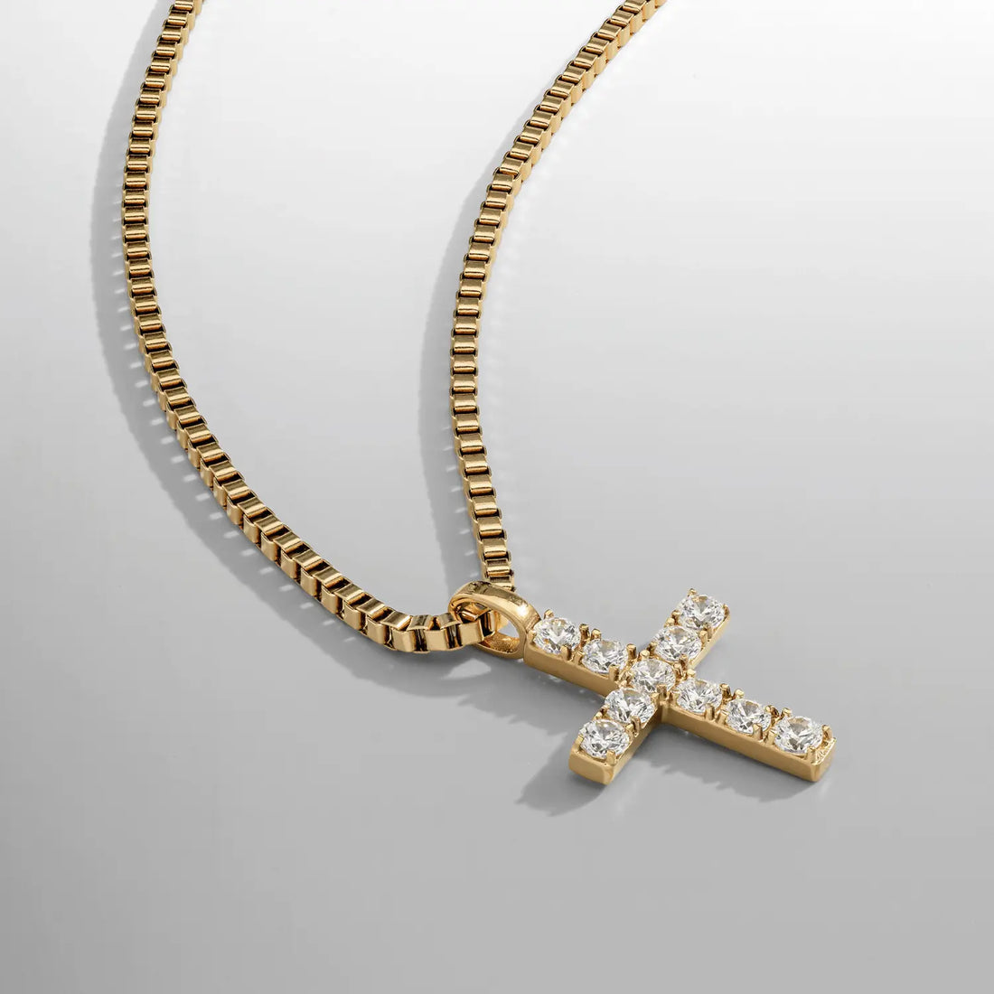 Iced Cross (Gold) -- DVVX CHAINS