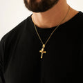 Jesus & Mary Cross Pendant (Gold) -- DVVX CHAINS