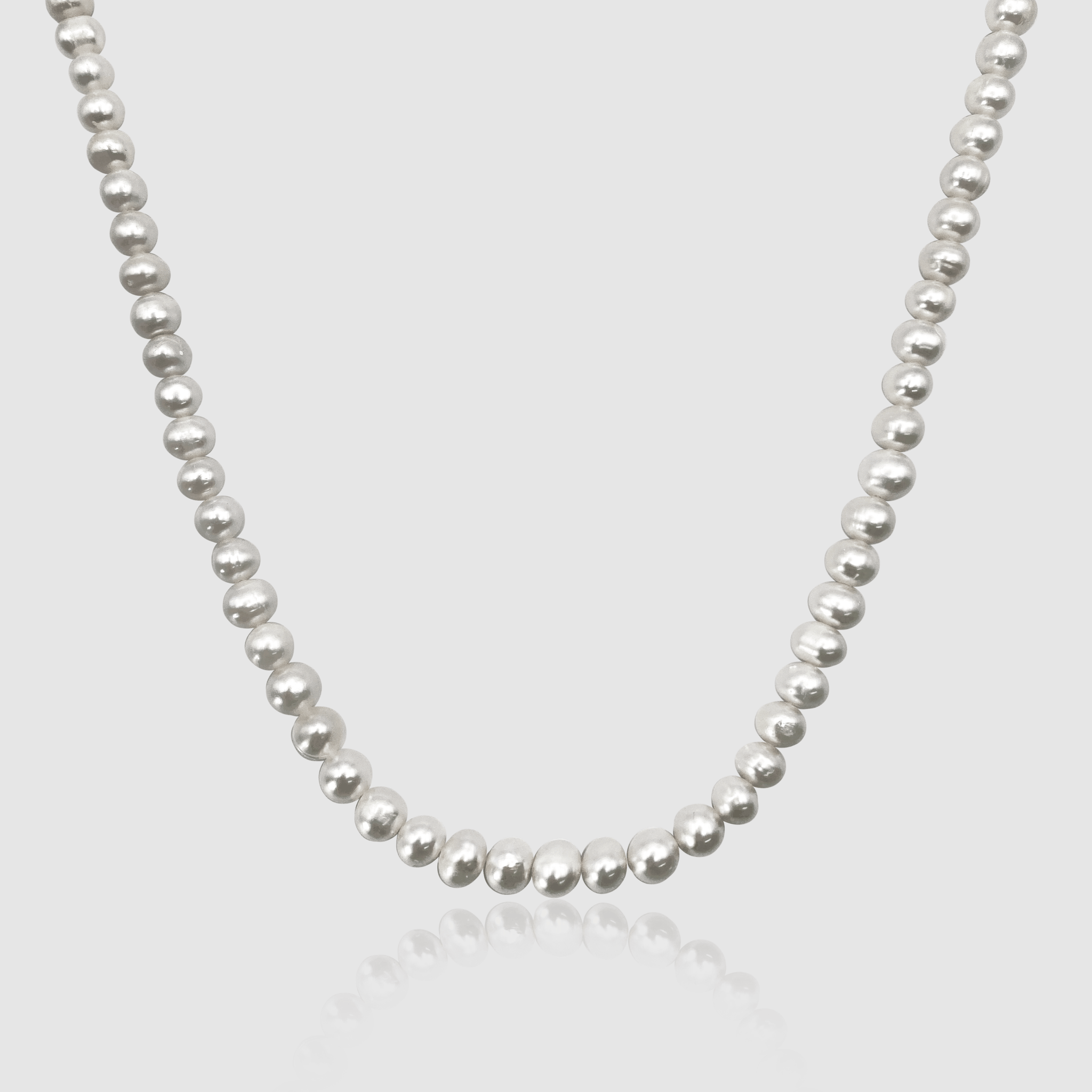 rounded-real-pearl-necklace-silver