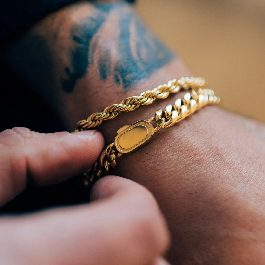 Rope Bracelet (Gold) 5mm -- DVVX CHAINS