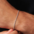 Rope Bracelet (Silver) 2mm -- DVVX CHAINS