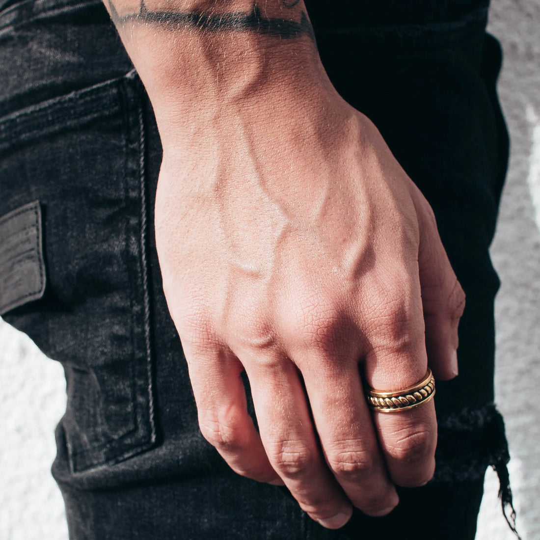 Rope Ring (Gold) -- DVVX CHAINS