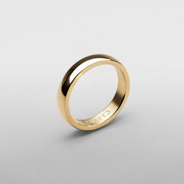 Round Band Ring (Gold) 5mm -- DVVX CHAINS