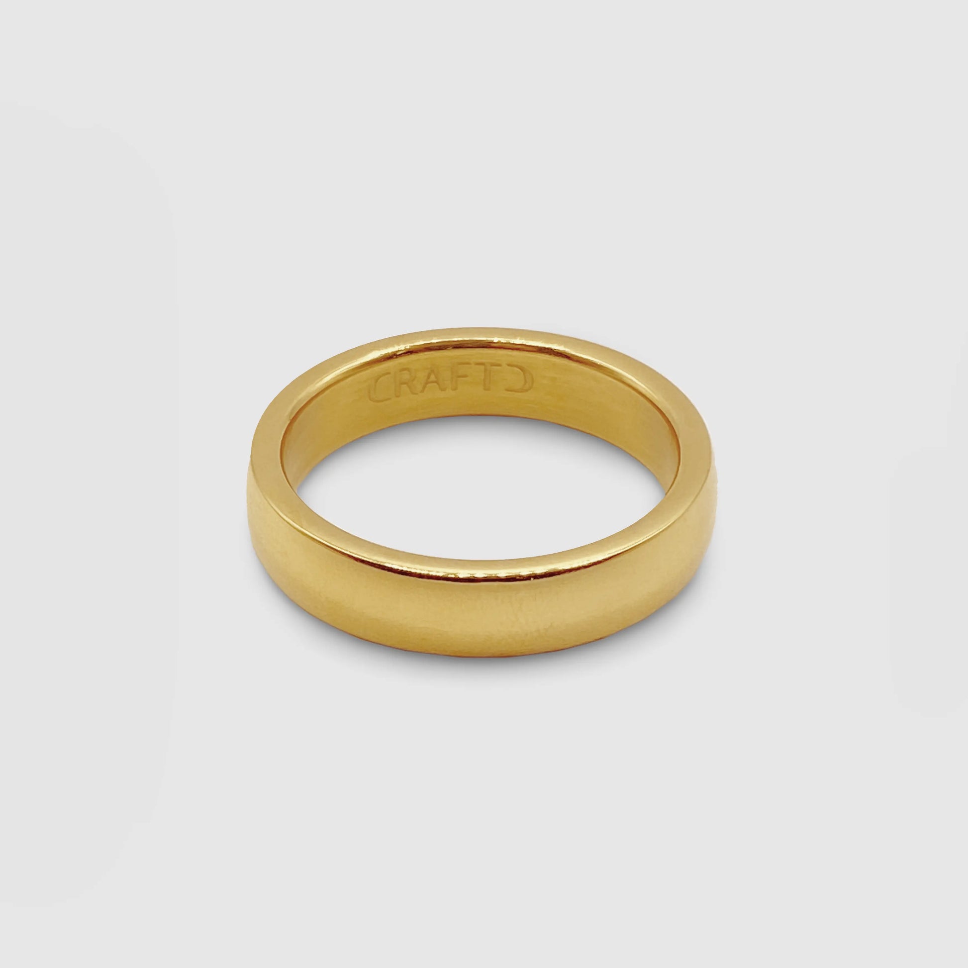 Round Band Ring (Gold) 5mm -- DVVX CHAINS