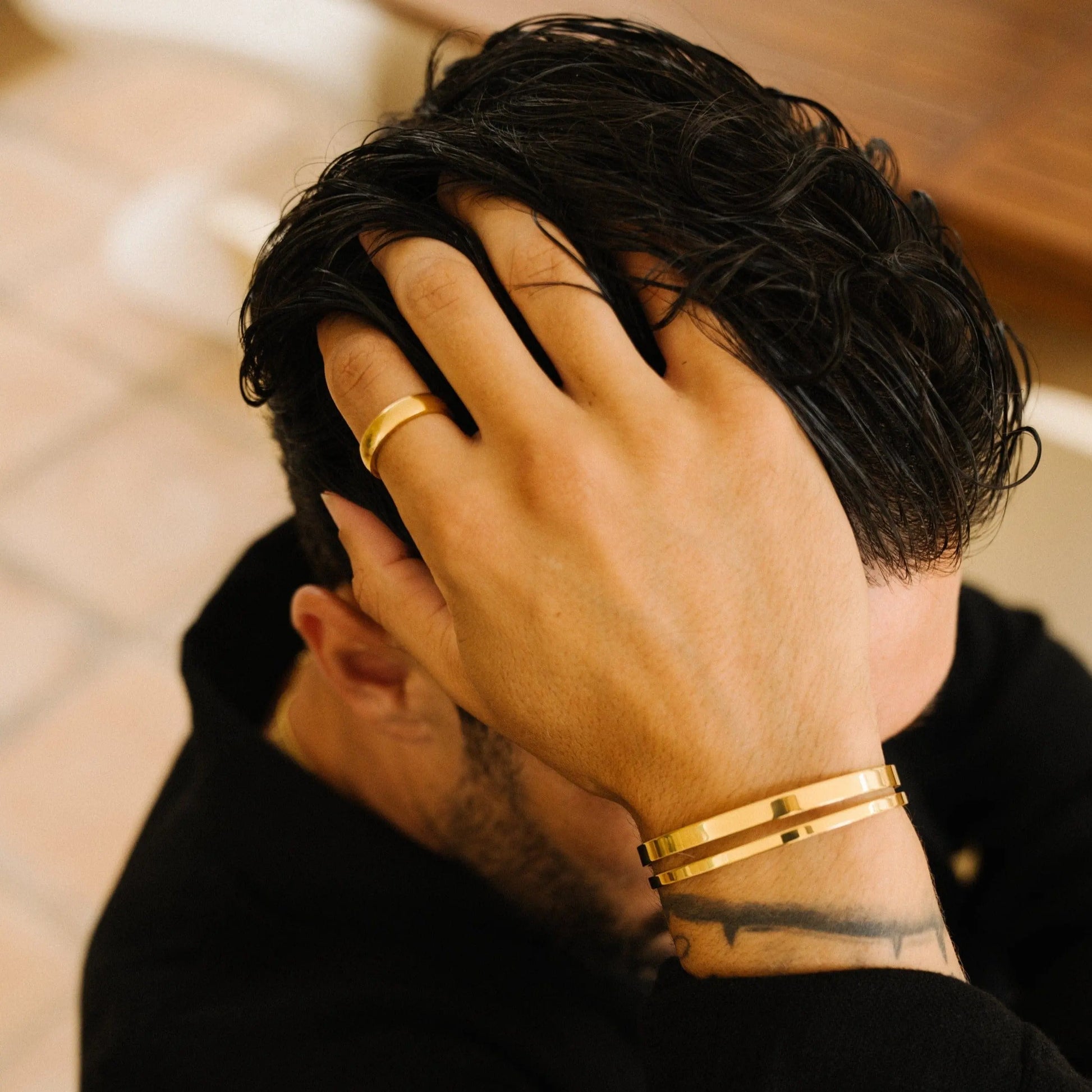 Round Band Ring (Gold) 5mm -- DVVX CHAINS