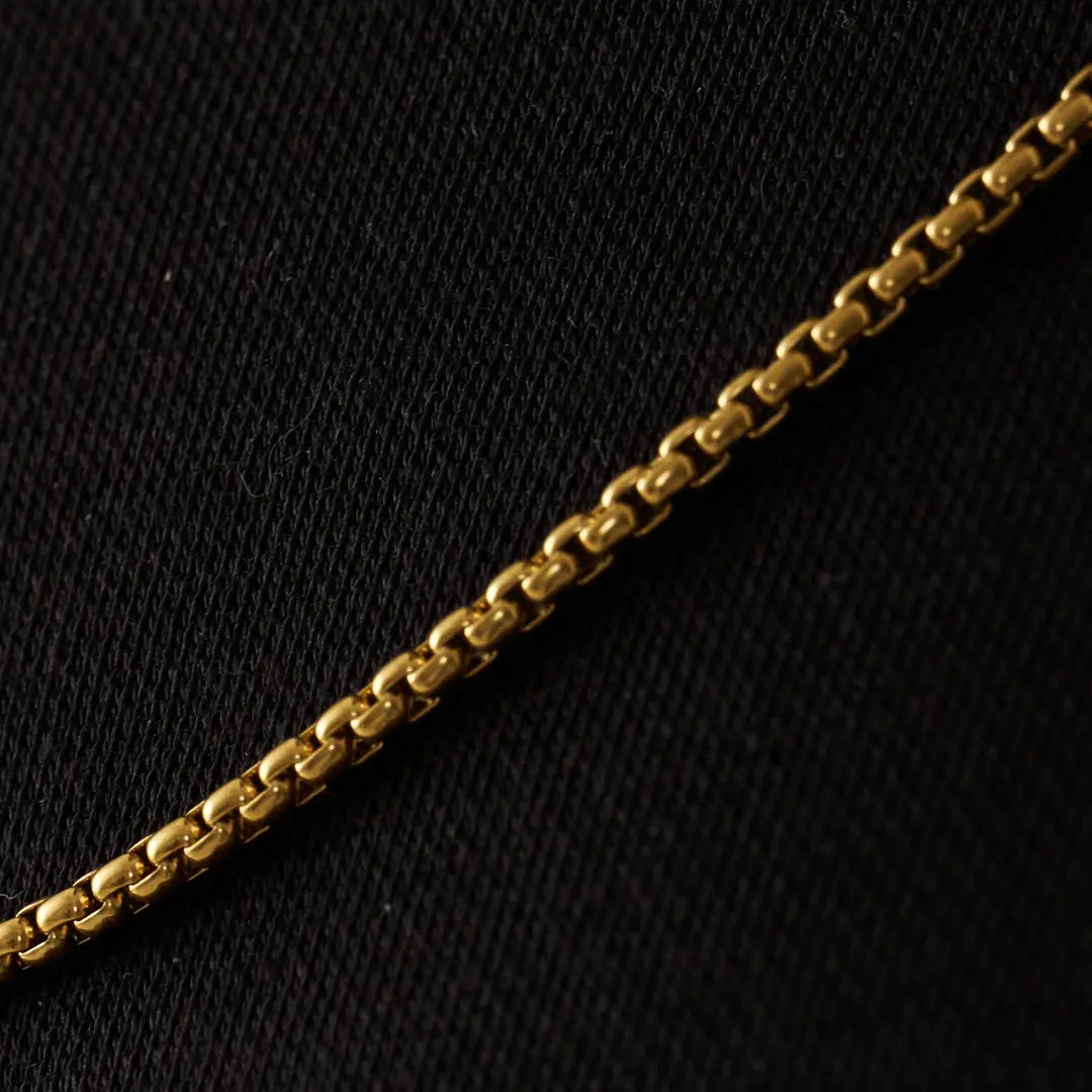 Round Box Chain (Gold) 2mm -- DVVX CHAINS