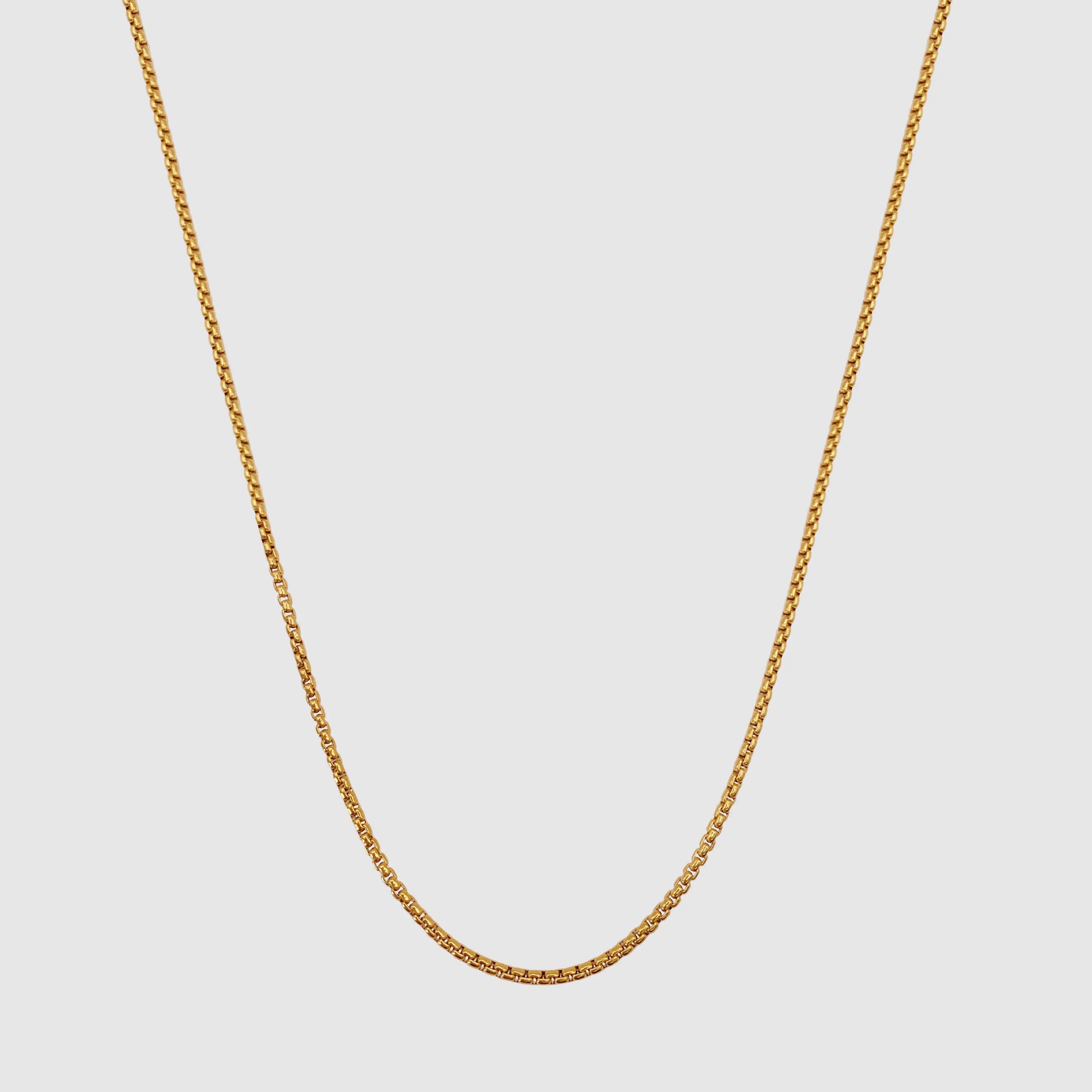 Round Box Chain (Gold) 2mm -- DVVX CHAINS