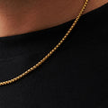 Round Box Chain (Gold) 3mm -- DVVX CHAINS