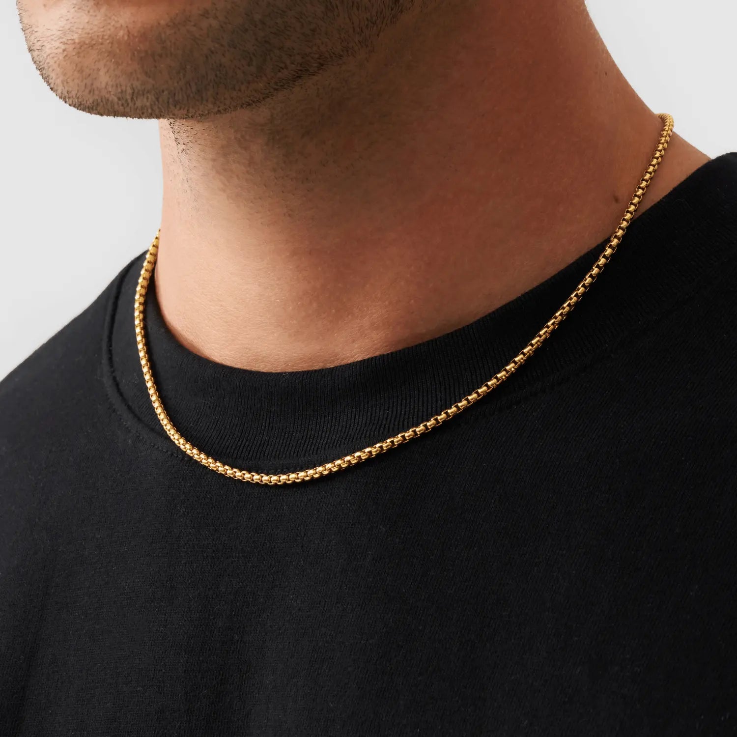 Round Box Chain (Gold) 3mm -- DVVX CHAINS