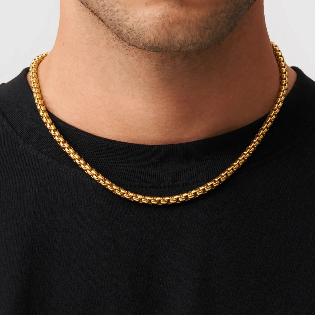 Round Box Chain (Gold) 5mm -- DVVX CHAINS