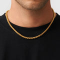 Round Box Chain (Gold) 5mm -- DVVX CHAINS