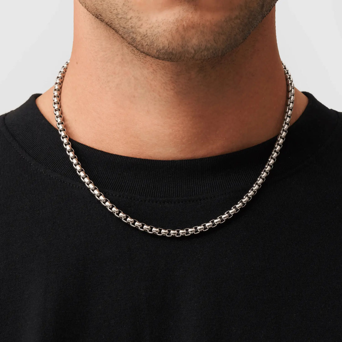 Round Box Chain (Silver) 5mm -- DVVX CHAINS