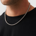 Round Box Chain (Silver) 5mm -- DVVX CHAINS