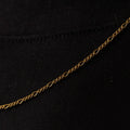 Round Figaro (Gold) 2mm -- DVVX CHAINS