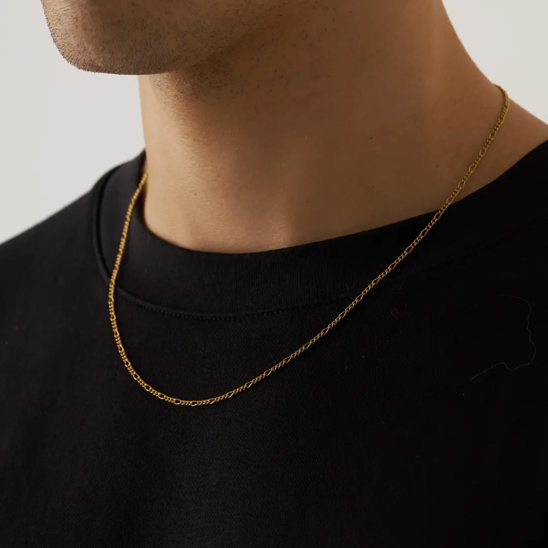 Round Figaro (Gold) 2mm -- DVVX CHAINS