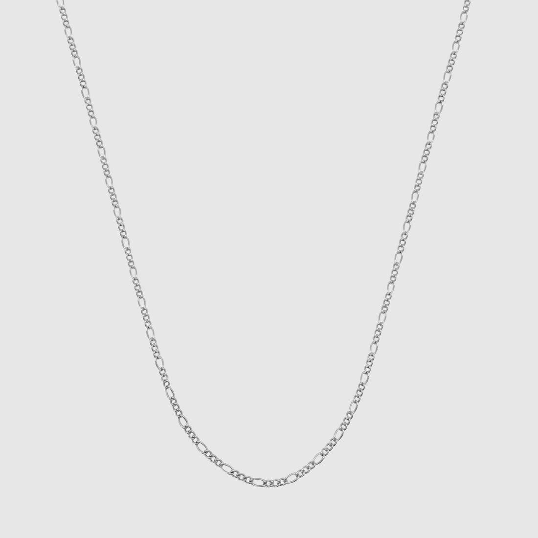 Round Figaro (Silver) 2mm -- DVVX CHAINS