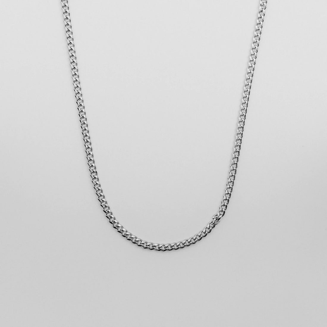 Silver 4mm Heavyweight Cuban Chain -- DVVX CHAINS