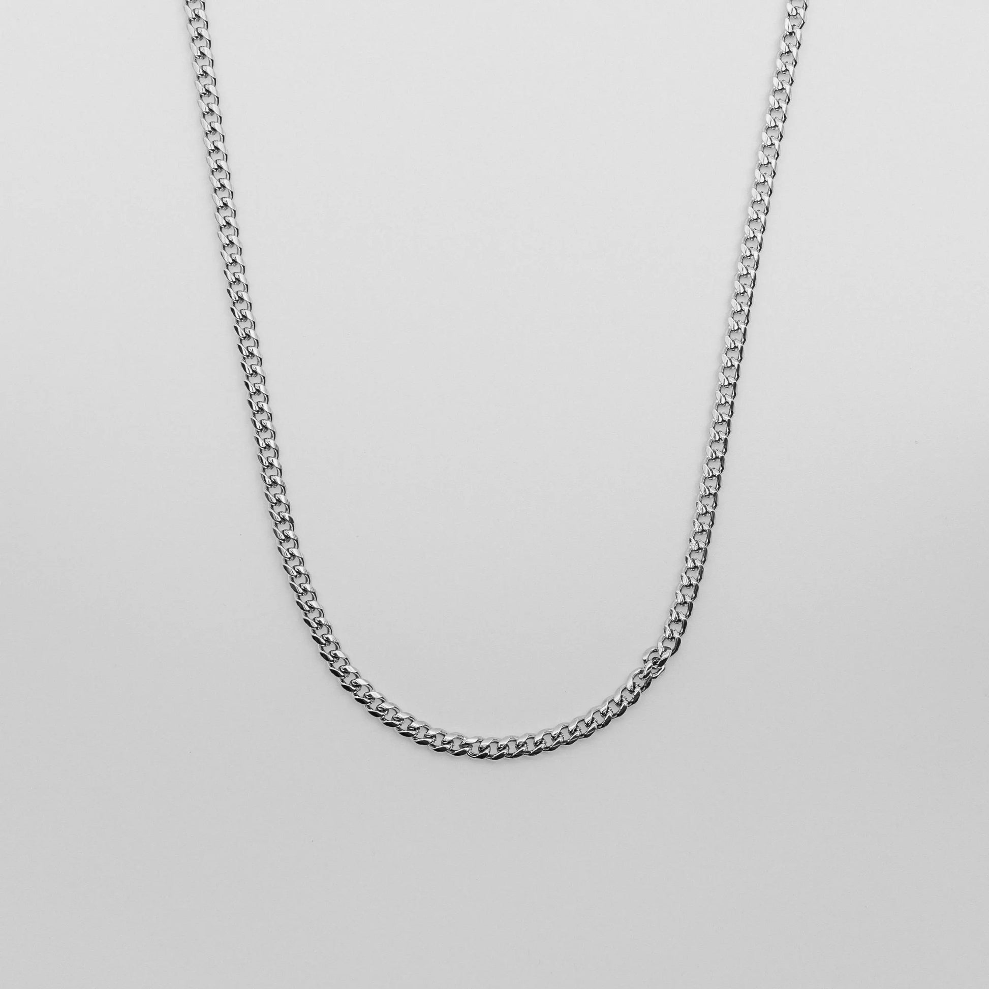 Silver 4mm Heavyweight Cuban Chain -- DVVX CHAINS