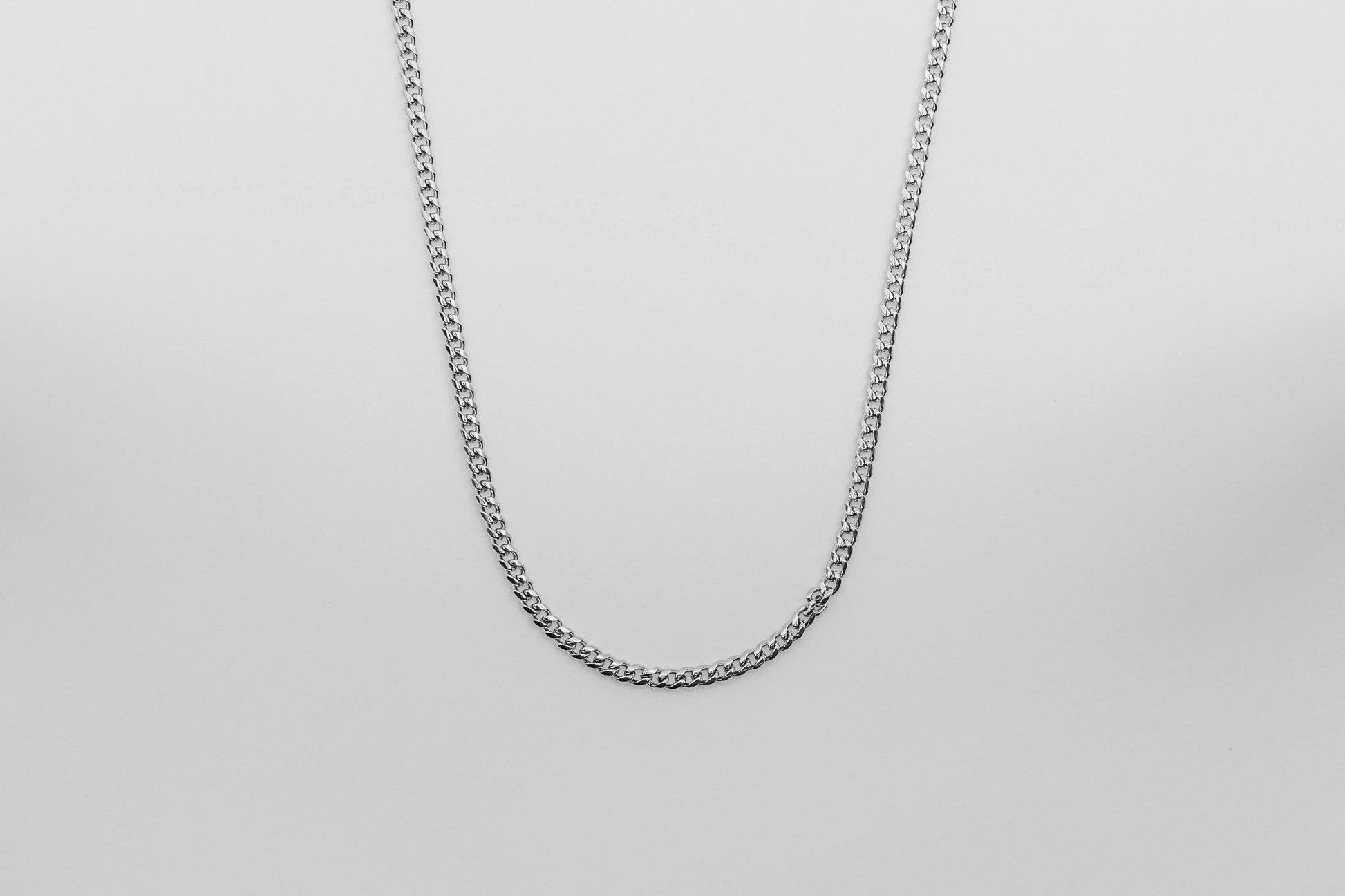 Silver 4mm Heavyweight Cuban Chain -- DVVX CHAINS